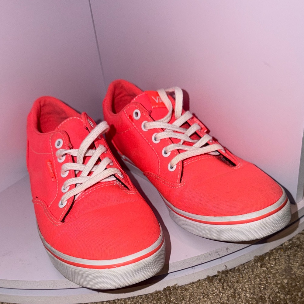 Vans Bright Pink Canvas Shoes